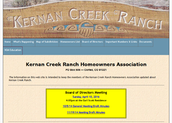 Kernan Creek Ranch HOA